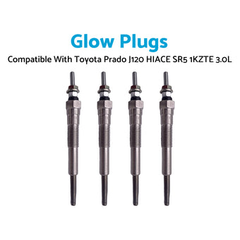 compare product 4Pcs Glow Plugs Suitable for Toyota Prado J120 HIACE SR5 1KZTE 3.0L 19850-67020