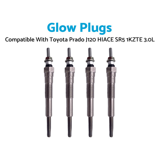{{ 4Pcs Glow Plugs Suitable for Toyota Prado J120 HIACE SR5 1KZTE 3.0L 19850-67020 }} - Buy Car Parts Online at {{ Kaka Auto Parts }}.