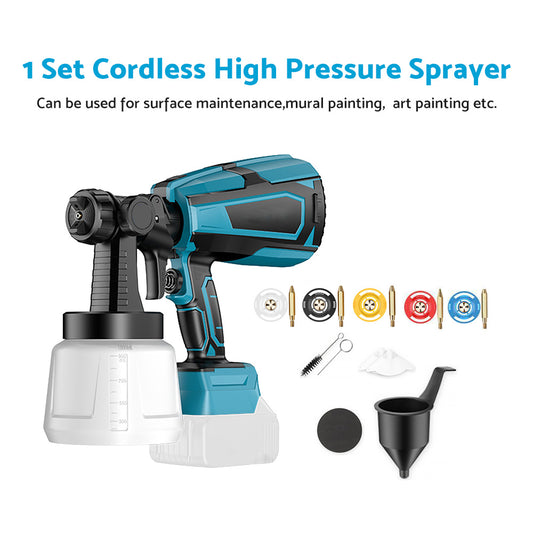 Cordless High Pressure Spray Gun Airless Paint Sprayer For Makita Battery