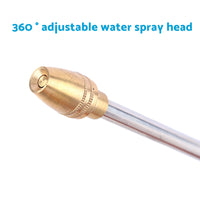 High Pressure Water Hose Nozzle Long Spray Attachment Suitable For Garden Hose & Car Wash