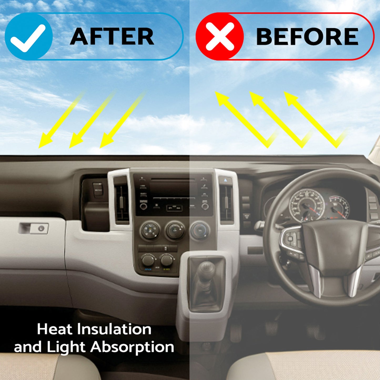 RHD Dash Mat Suitable For Suzuki Jimny 1998-2018 Non-Slip Dashboard Cover