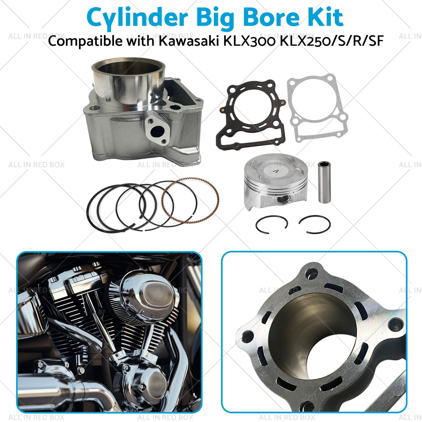 {{ 78mm Cylinder Big Bore Kit Suitable For Kawasaki KLX300 KLX250 S R SF 1993-2014 }} - Buy Car Parts Online at {{ Kaka Auto Parts }}.