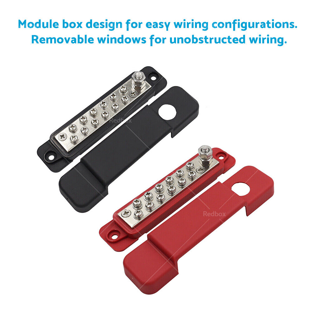 {{ 1 Piece 12 Way Bus Bar Power Distribution Rated Terminal Block For Auto Marine }} - Buy Car Parts Online at {{ Kaka Auto Parts }}.