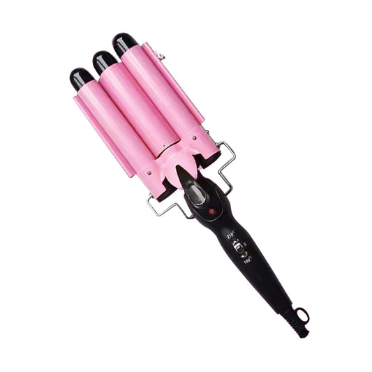 25mm Ceramic Triple Barrel Hair Curler Curling Iron Wave Wand Salon Styler