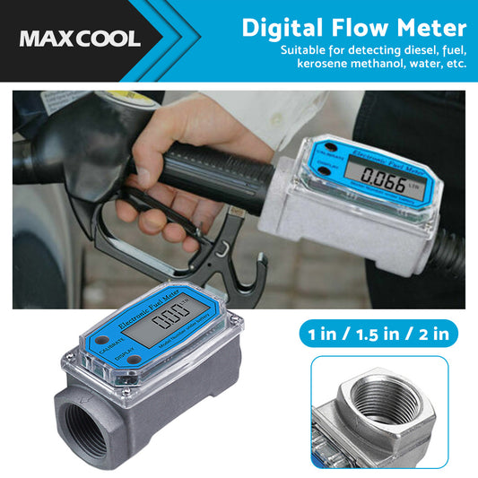 1/1.5/2 inch Turbine Digital Diesel Water Fuel Flow Meter Oval Gear Flow Gauge