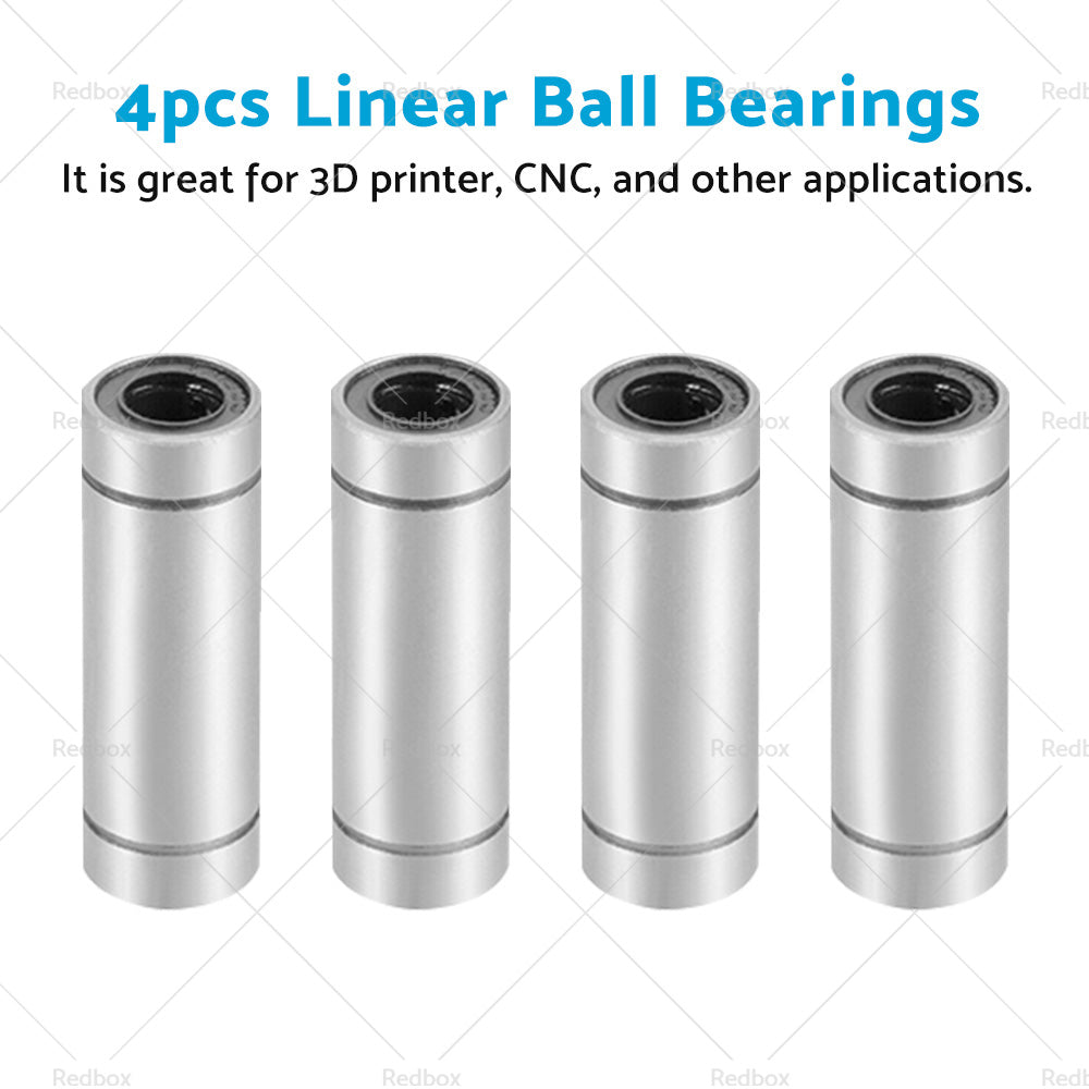 {{ 4PCS LM8UU Extra Long Linear Ball Bearings 8mm Bore Dia 15mm OD 45mm Length }} - Buy Car Parts Online at {{ Kaka Auto Parts }}.