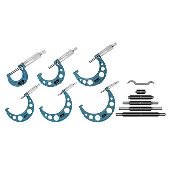 compare product 6x Precision Outside Micrometers 0-150mm Suitable For Machinist – Carbide 0.01mm