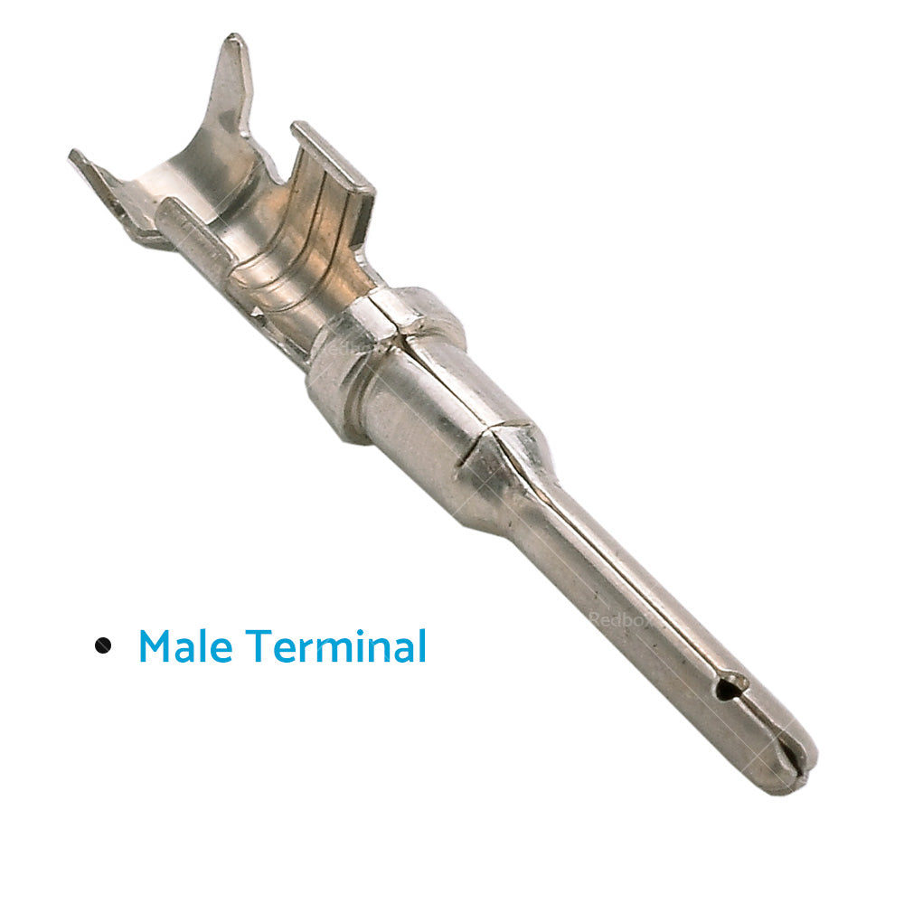 {{ 20 or 50 or 100 Pair Deutsch Solid Terminal No. 16 Stamped Contact Pins Male Female }} - Buy Car Parts Online at {{ Kaka Auto Parts }}.