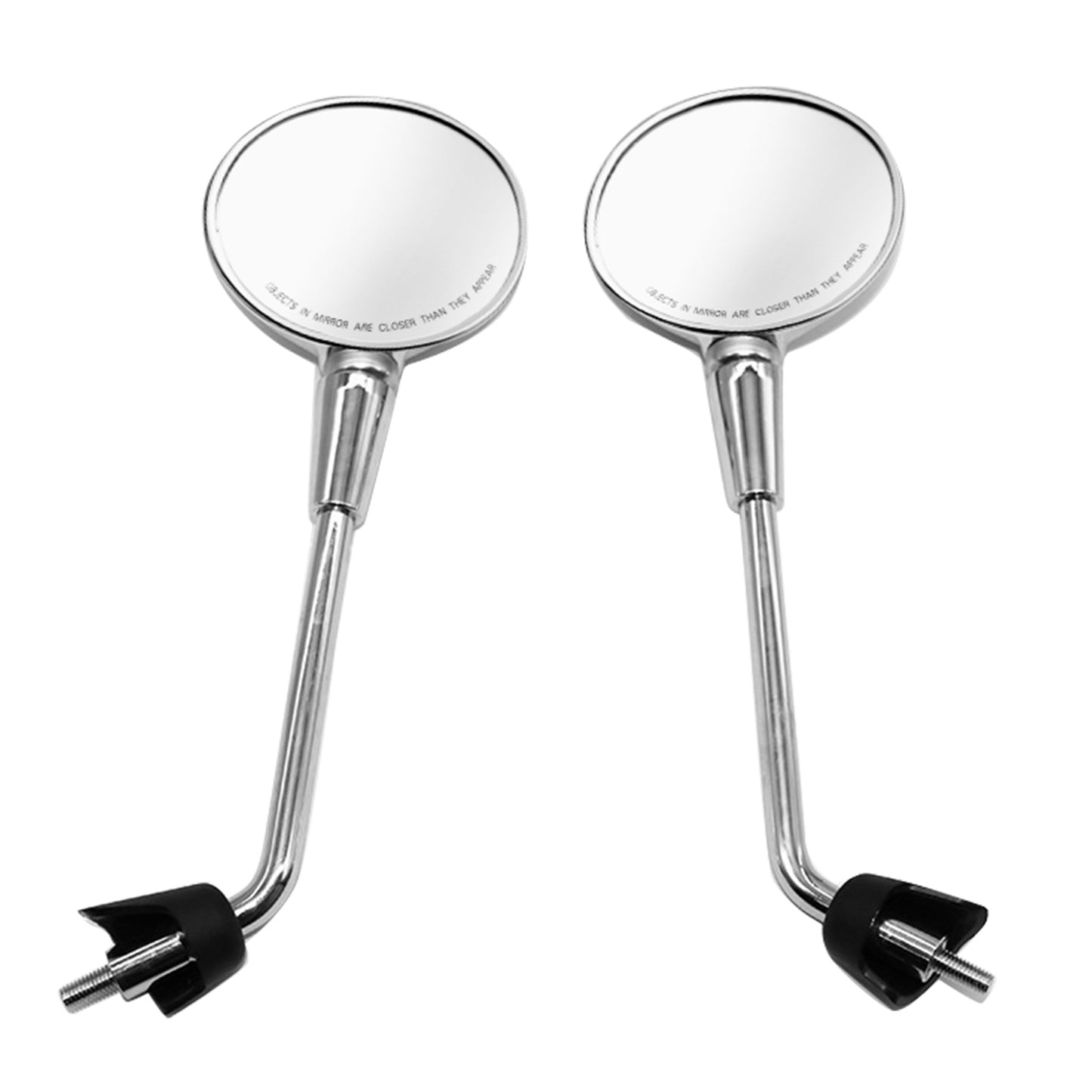 Left & Right Rearview Mirror Chrome Suitable For Vespa Primavera 50/125/150