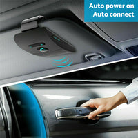 Wireless Car Bluetooth Handsfree Speaker Phone With Sun Visor Clip Black