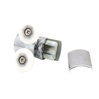 Shower Door Roller 4x Zinc Alloy Twin Top & Bottom Runners Wheel 23mm Suitable For Sliding Doors
