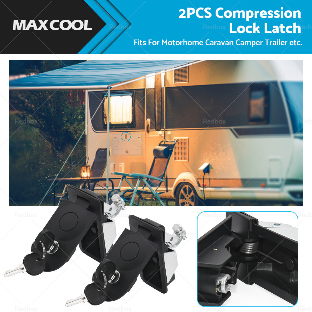 {{ 2PCS Compression Lock Latch Rounded End Tool Box For Caravan Camper Trailer }} - Buy Car Parts Online at {{ Kaka Auto Parts }}.