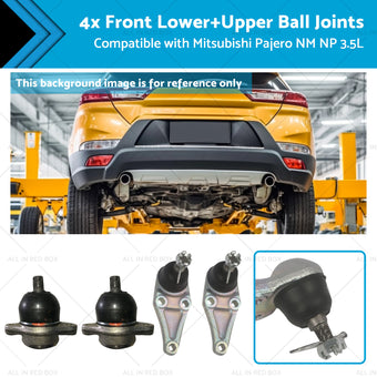 compare product 4x Front LowerUpper Ball Joints Suitable for Mitsubishi Pajero NM NP 3. 5L 00-11