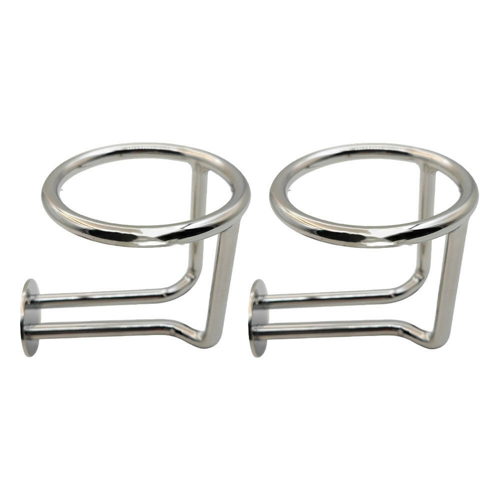 2x Marine Stainless Steel Drink Cup Holder Ring Suitable For Car Boat Yacht Truck RV