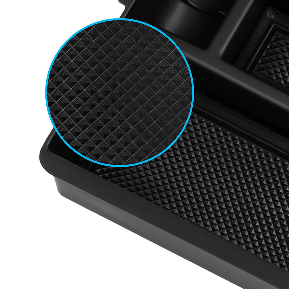 Black Center Console Armrest Storage Box Tray Suitable For Isuzu D-Max / DMAX