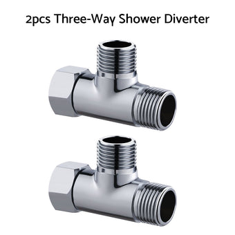compare product T Connector Toilet Bidet G1/2  3 Way Brass Chrome Diverter T Adapter AU