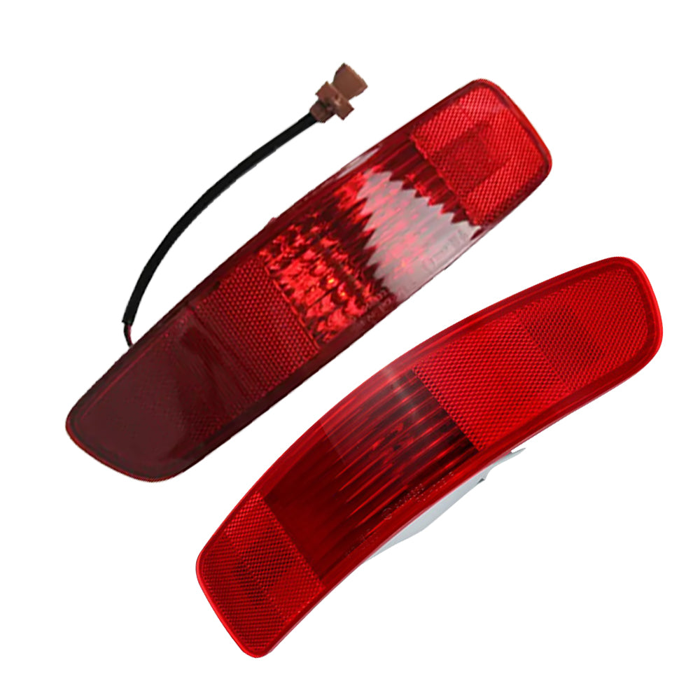 2x Rear Bumper Bar Light Reflector Suitable For Mitsubishi Outlander 2006-2012 LR