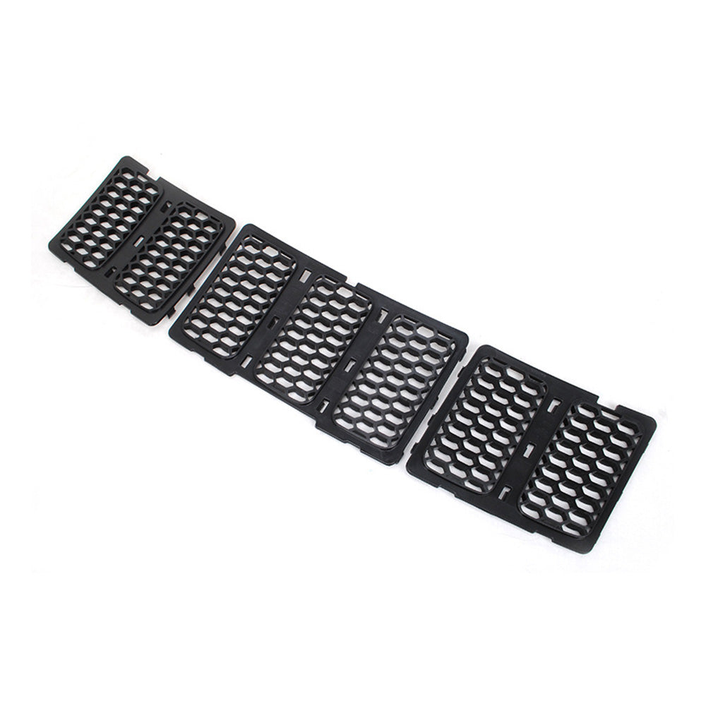 3x ABS Front Grille Mesh Insert Kit Suitable For Jeep Grand Cherokee 2014-2016