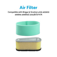 Air Filter Suitable For Briggs  and  Stratton 4139 493909 496894 496894S 5053B or D or H or K