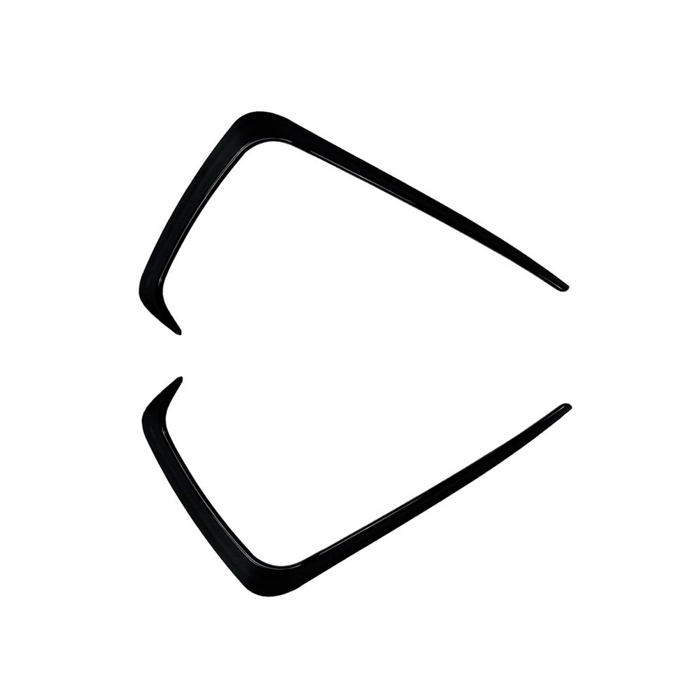 2x Gloss Black Front Side Air Vent Trims Suitable For Subaru WRX STI 2015-2017