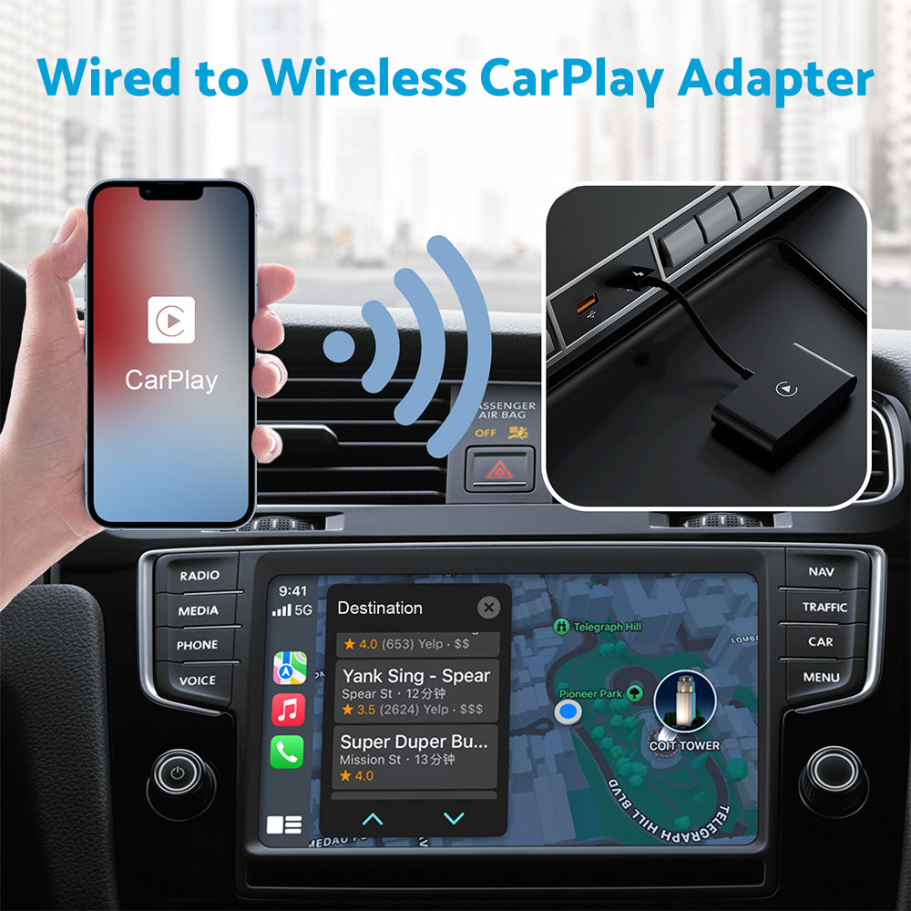{{ Wireless Adapter of Factory Wired Carplay Suitable for iPhone to Carplay Connect }} - Buy Car Parts Online at {{ Kaka Auto Parts }}.