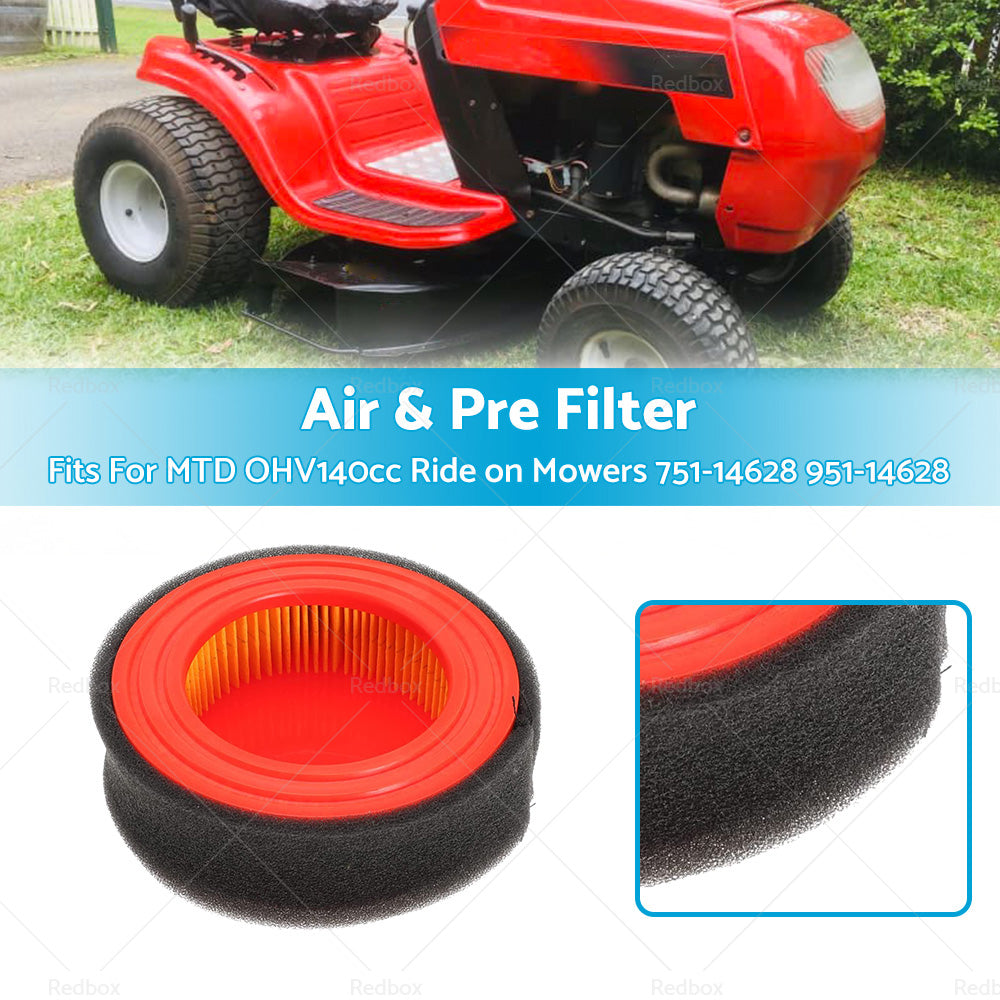 {{ Air  and  Pre Filter For MTD OHV140cc Ride on Mowers 751-14628 951-14628 }} - Buy Car Parts Online at {{ Kaka Auto Parts }}.