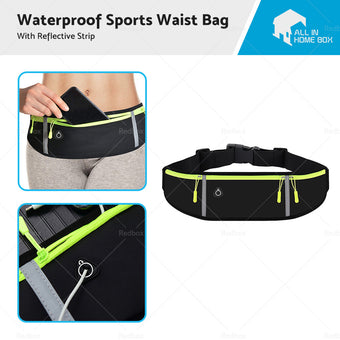 compare product Waterproof Running Hiking Sport Bum Bag Travel Money Phone Belt Waist Zip Pouch
