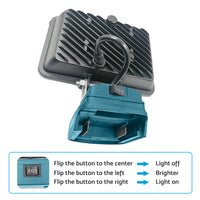 {{ 4in LED Work Light Suitable For Makita 18V Li-Ion Battery Workshop Flashlights }} - Buy Car Parts Online at {{ Kaka Auto Parts }}.
