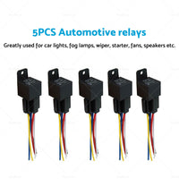 {{ SPDT Automotive Relay With Harness Socket 5x 24V 40A 5 Pin For Car Yacht Caravan }} - Buy Car Parts Online at {{ Kaka Auto Parts }}.