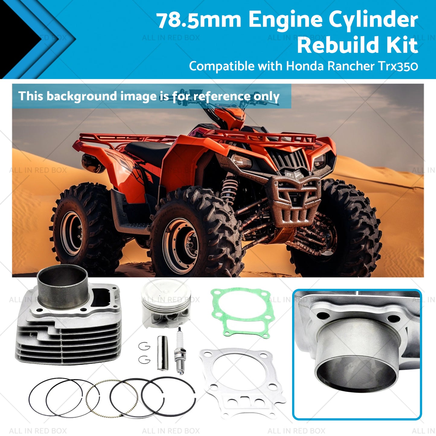 {{ 78. 5mm Engine Cylinder Rebuild Kit Suitable for Honda Trx350 Rancher 2000-2006 }} - Buy Car Parts Online at {{ Kaka Auto Parts }}.