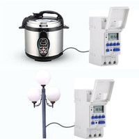 {{ AU Local Digital LCD Power Programmable DIN Rail Timer Time Switch Relay AC 220V }} - Buy Car Parts Online at {{ Kaka Auto Parts }}.