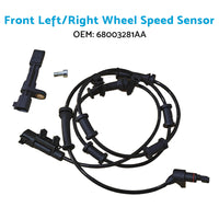 2x Front & Rear LH & RH ABS Wheel Speed Sensors Suitable For Jeep Wrangler JK 2007-2017