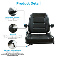 {{ Tractor Seat Forklift Excavator Universal Suspension Backrest Truck Chair Adjust }} - Buy Car Parts Online at {{ Kaka Auto Parts }}.