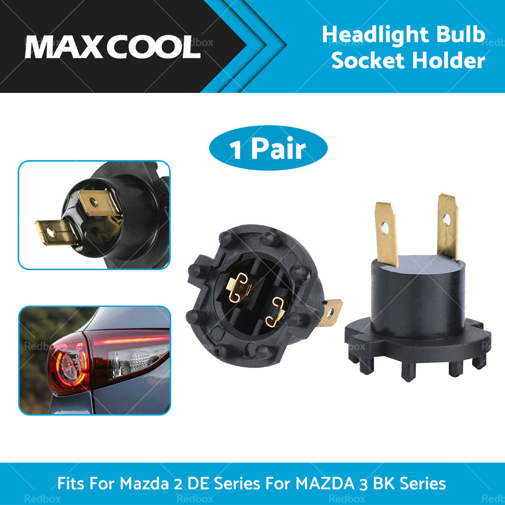 {{ 1 Pair Headlight Bulb Socket Adapter Holder Fits For Mazda 2 DE For MAZDA 3 BK }} - Buy Car Parts Online at {{ Kaka Auto Parts }}.