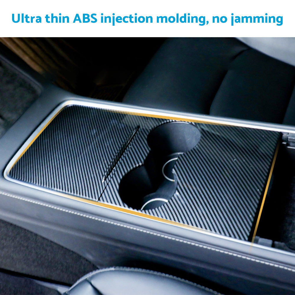 Carbon Fiber Style Center Control Panel Wrap Suitable For Tesla Model 3 / Model Y