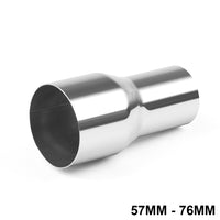 Steel Exhaust Pipe Adapter Reducer 2 to 3 Inch OD Suitable For 2.25 / 2.5 / 3 Inch Tubes
