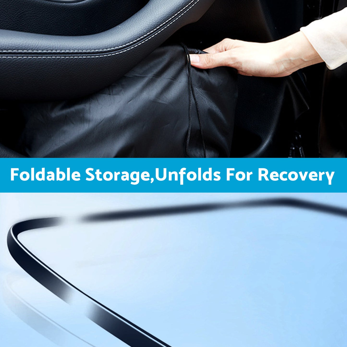 {{ 6 Layer Thick WindScreen Sun Shade Suitable for Toyota Prado 24-25 UV Protection }} - Buy Car Parts Online at {{ Kaka Auto Parts }}.