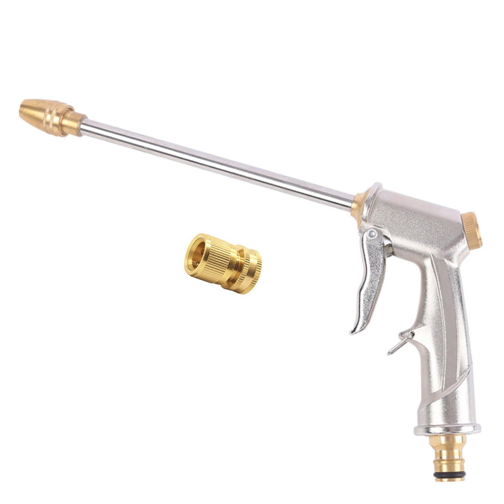 High Pressure Water Hose Nozzle Long Spray Attachment Suitable For Garden Hose & Car Wash