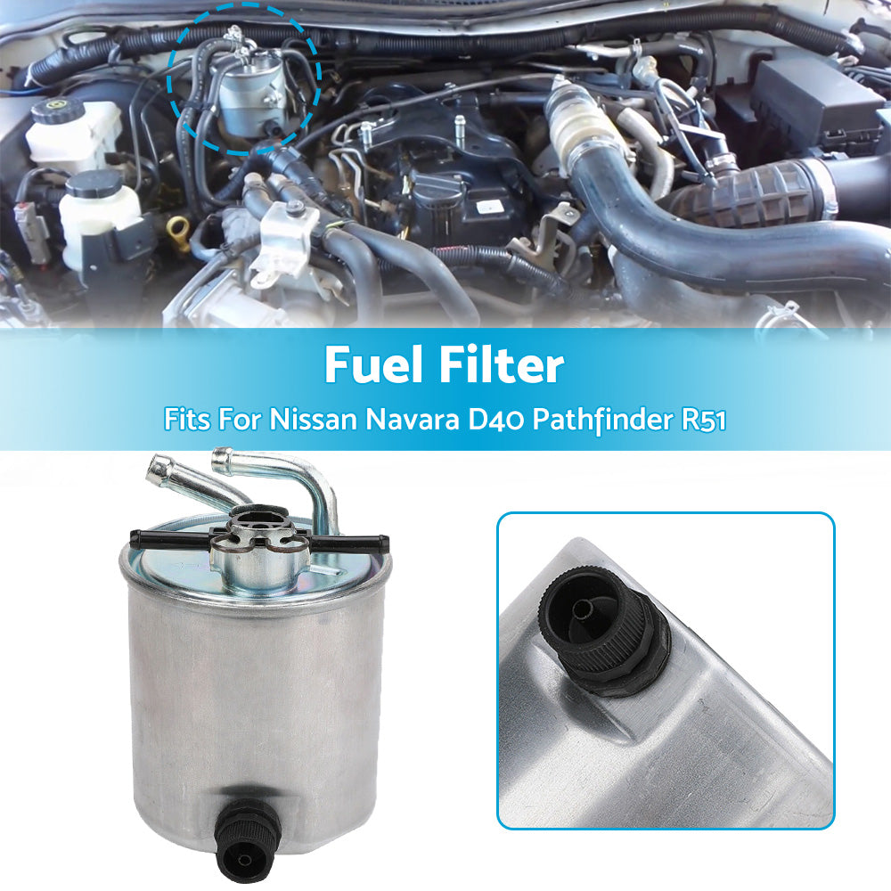 {{ Fuel Filter Fits For Nissan Navara D40 Pathfinder R51 2. 5L 4Cyl Turbo Diesel }} - Buy Car Parts Online at {{ Kaka Auto Parts }}.