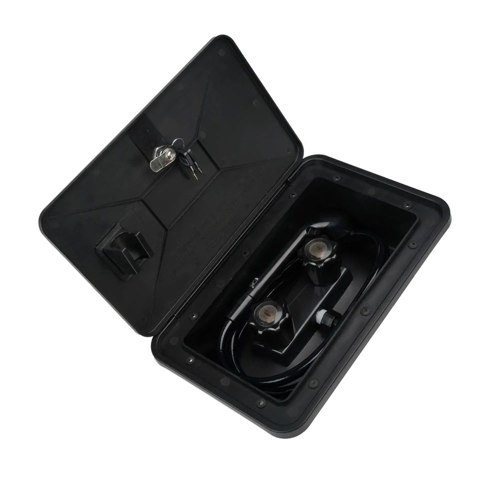 1 Set External Caravan / RV Shower Box Kit with Exterior Faucet Suitable For Camper Trailer & Boat