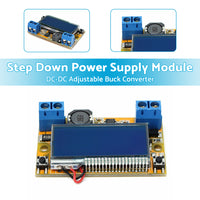 {{ DC-DC Adjustable Buck Converter Step Down Power Supply Module LCD with Shell }} - Buy Car Parts Online at {{ Kaka Auto Parts }}.