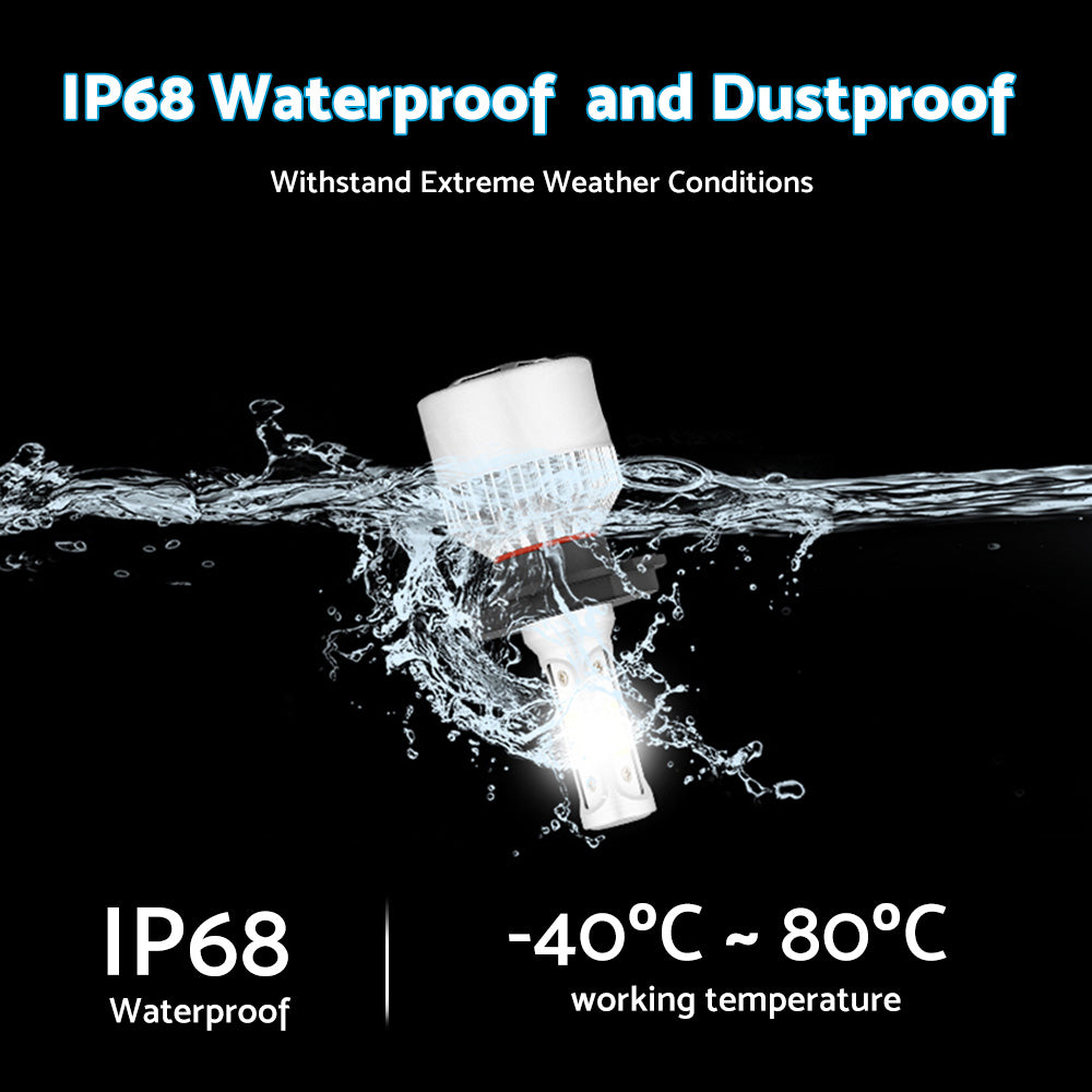 HB2 9003 H4 LED Headlight Globe Kit 2x Suitable For Hi/Low Beam 9000LM Brighter White