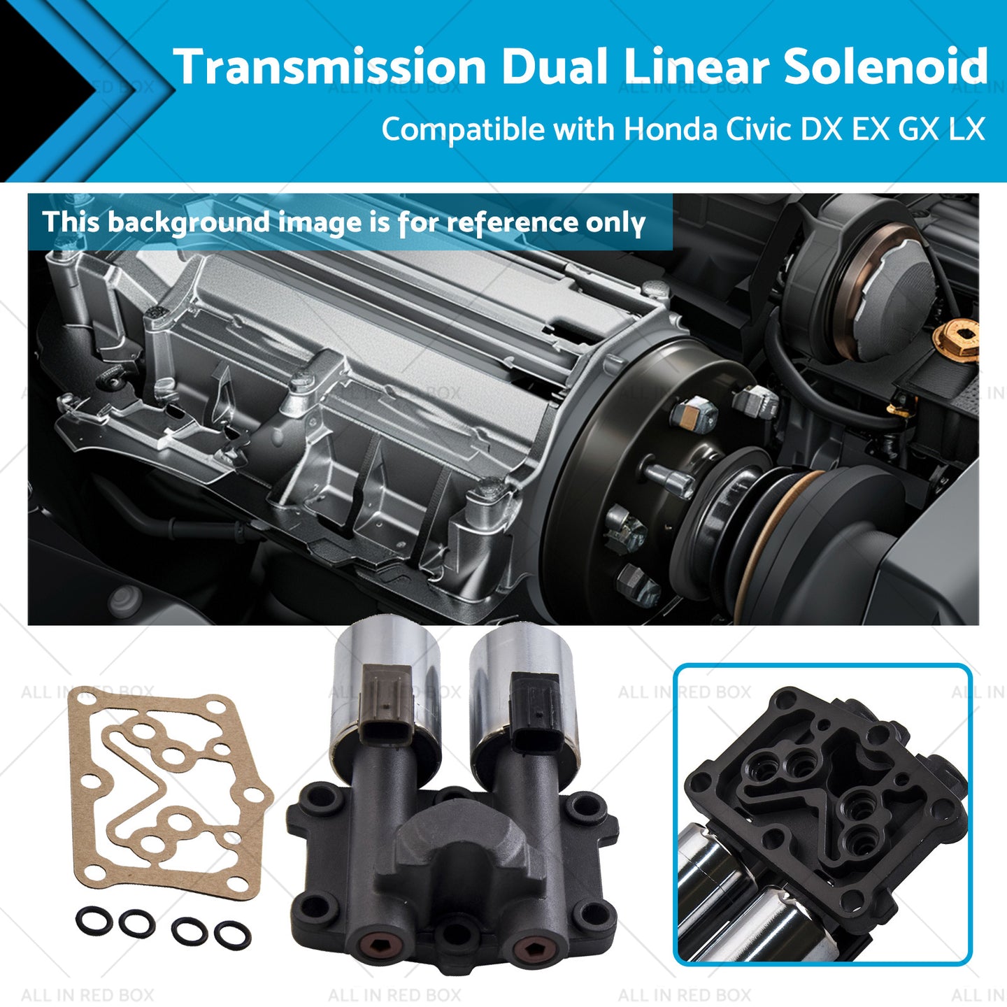 {{ Transmission Dual Linear Solenoid Suitable for Honda Civic DX EX GX LX 2006-2011 }} - Buy Car Parts Online at {{ Kaka Auto Parts }}.