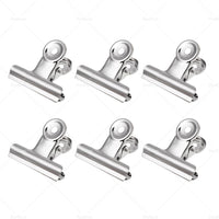 {{ 6/12PCS Stainless Steel Bulldog Paper Clip Metal Office Binder Grip Clamp 75mm }} - Buy Car Parts Online at {{ Kaka Auto Parts }}.