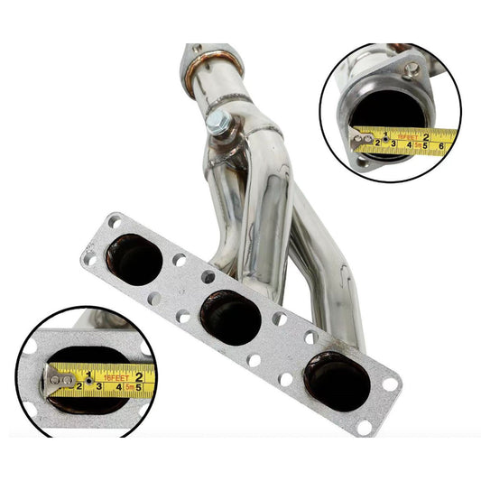 Exhaust Header 6-2-1 Design Suitable For BMW E46 E39 Z3 2.5L 2.8L 3.0L L6 96–02