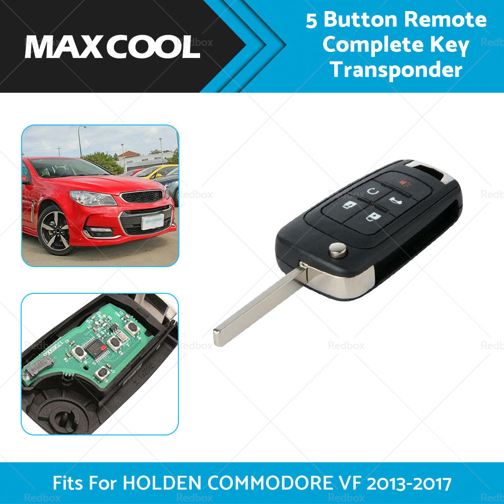 {{ 5 Button Remote Complete Key Transponder Fits For HOLDEN COMMODORE VF 2013-2017 }} - Buy Car Parts Online at {{ Kaka Auto Parts }}.