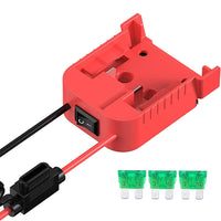 Battery Adapter With Built-In Fuse & Switch Suitable For Milwaukee 18V 14AWG