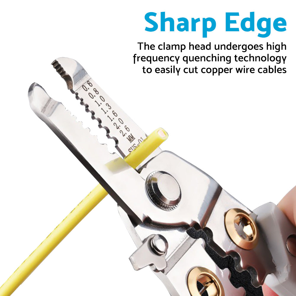 {{ Wire Stripper Pliers Multifunctional Electric Cable Stripper Crimper Cutter Tool }} - Buy Car Parts Online at {{ Kaka Auto Parts }}.