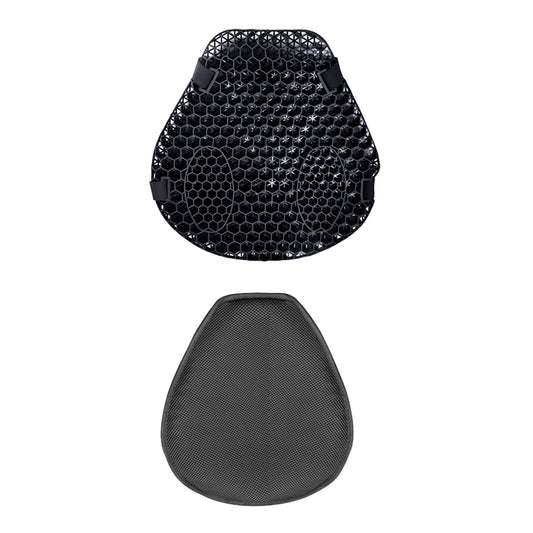 1x Motorcycle Comfort Gel Seat Cushion Suitable For Pressure Relief With or Without Sleeve