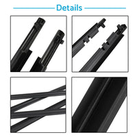 4x Window Glass Seals Weather Strip Suitable For Toyota Corolla Sedan 2009-2012